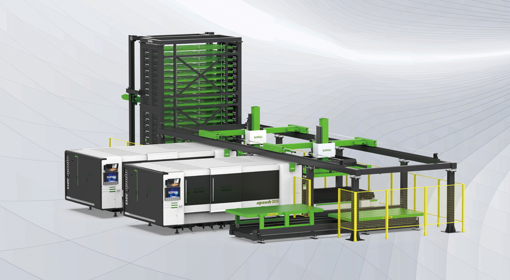 板材激光切割自動上下料解決方案